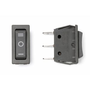 UM12FG - Rocker Switch For Fan - 3 Stage (Off/low/high) - Grey